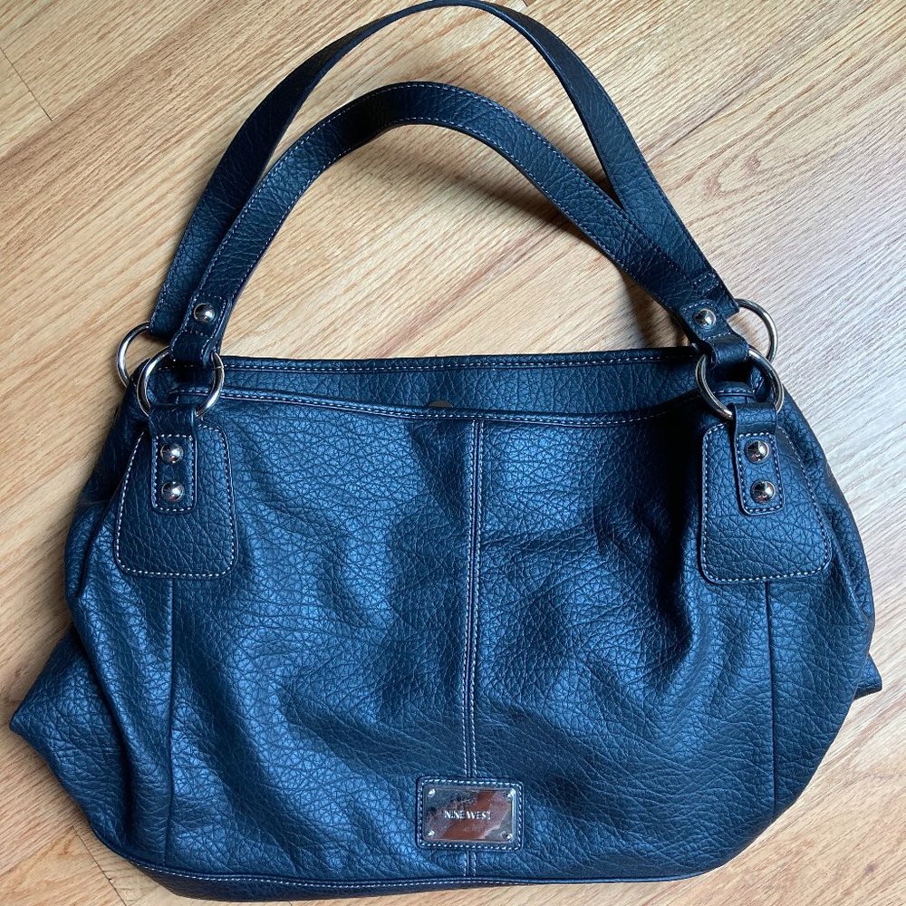 Nine West Faux Black Leather Handbag